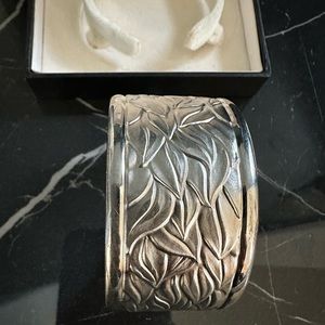 Sterling silver cuff bracelet Ted Lapidus